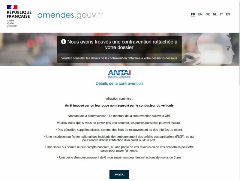 Antai Amendes Gouv Net Signalements Commentaires