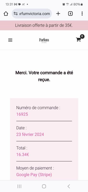 Parfumvictoria.com | 2 Signalements | 15 Commentaires