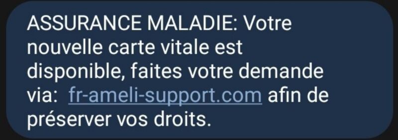 0689673075 | ASSURANCE MALADIE | Arnaque Identité (Phishing)