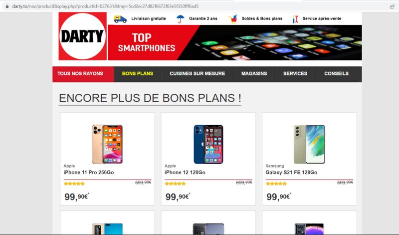 Soldespro.fr | DARTY Bons Plans | 1 Signalement