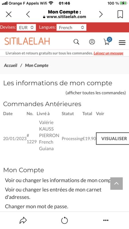 Je Me Suis Fait Arnaquer Sur Un Site Frauduleux Www.sitilaela.com ...